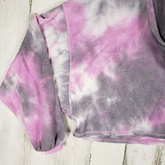 Out From Under Urban Outfitters Tie Dye Crop Hoodie Sweatshirt Women's Size XS - Picture 11 of 11